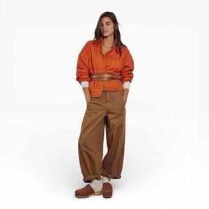 Women's Brown Wide-Leg Pants